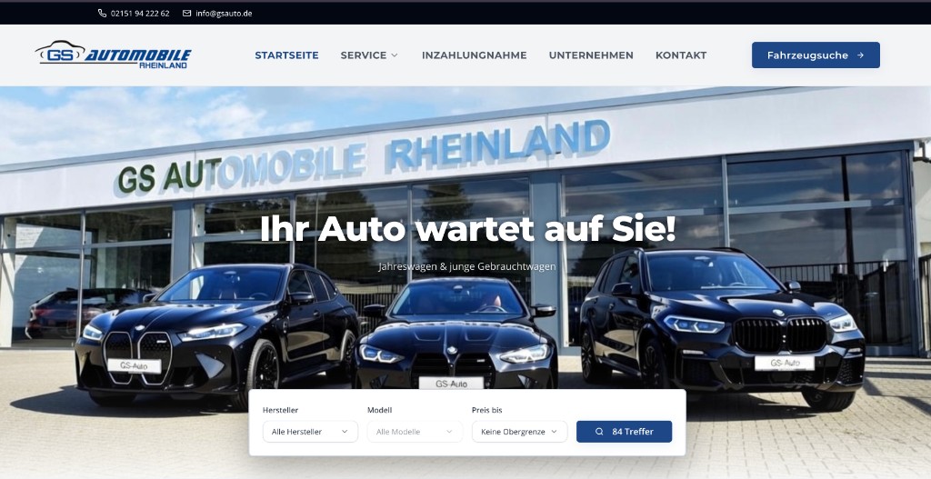 Vorschau der GS Auto Startseite